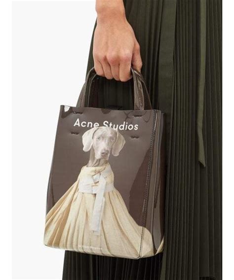 acne studios william wegman baker medium tote bag fake